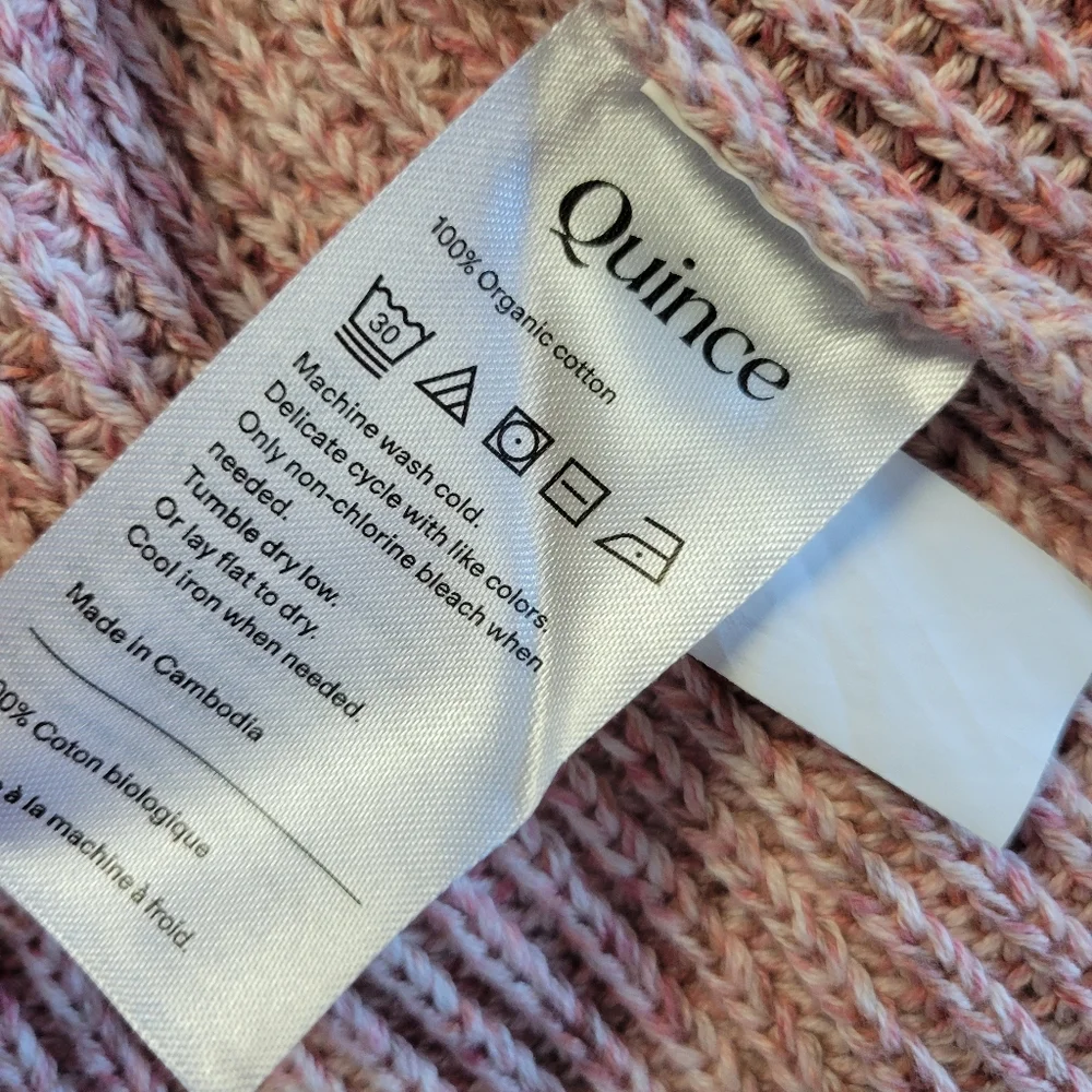 Quince Dusty Pink Rib Sweater - Picture 7 of 9